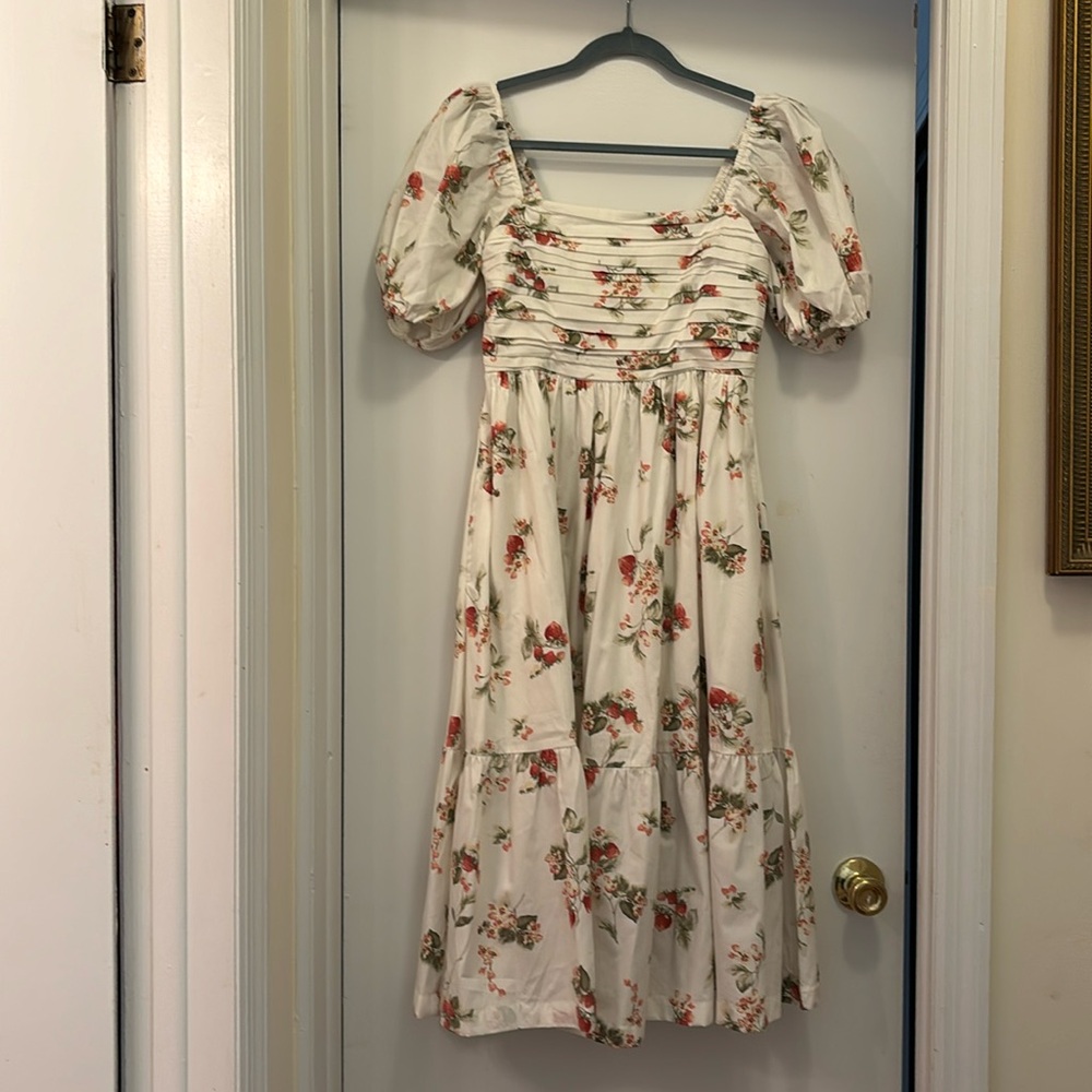 Abercrombie & Fitch Maxi Cap Sleeve Tiered Dress